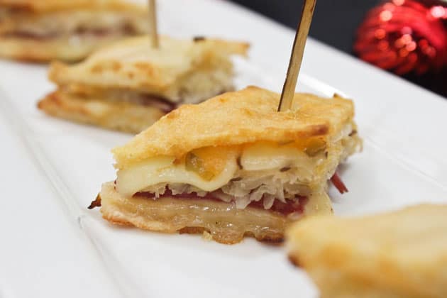 Tasty Catering reuben flatini from the 2017 holiday catering menu