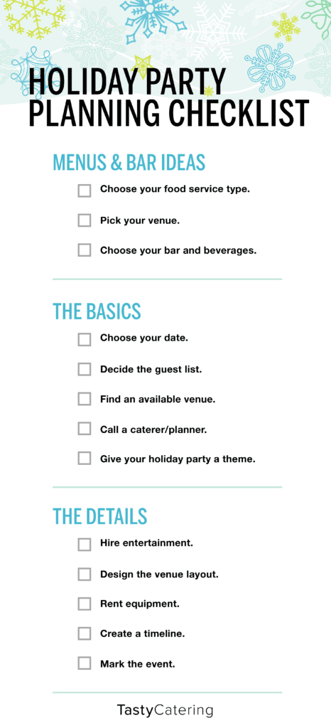 Holiday party planning checklist
