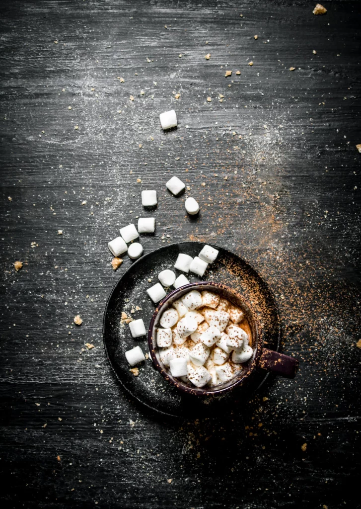spiked hot cocoa with marshmallows