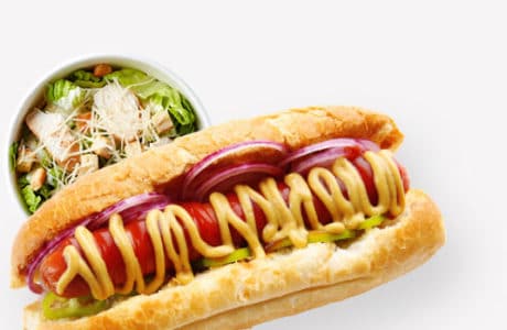 Tasty Catering Picnics Hotdog with Mustard