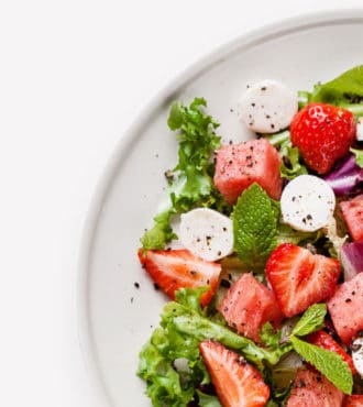 Tasty Catering strawberry salad plate